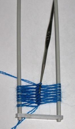 вязание на вилке
